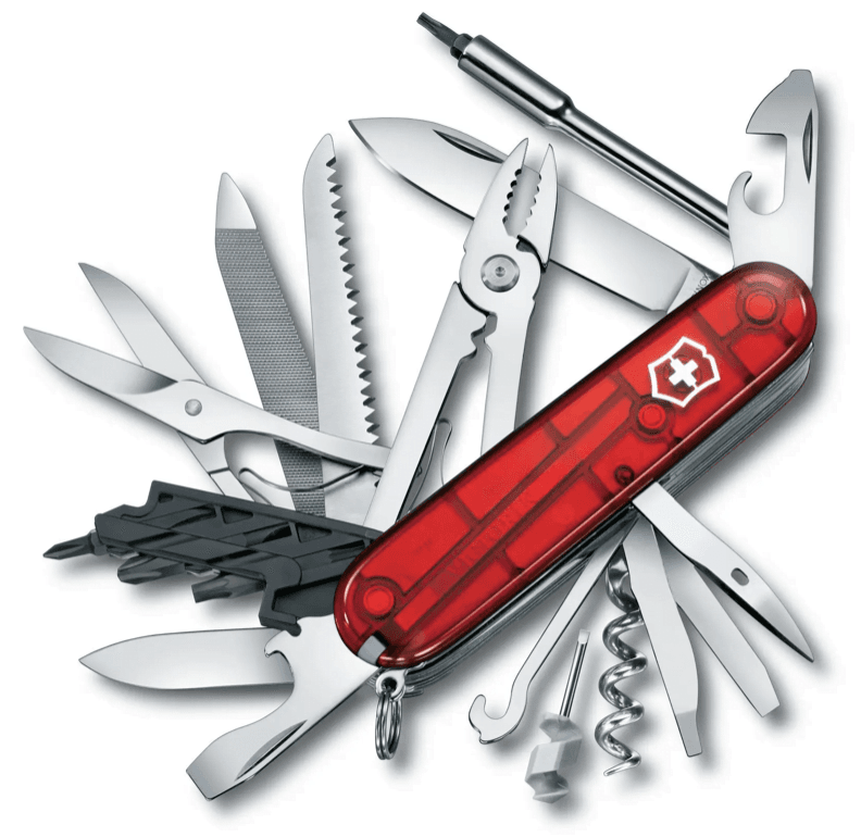 “Vilken vinkel har Victorinox Swiss Army Knife?”