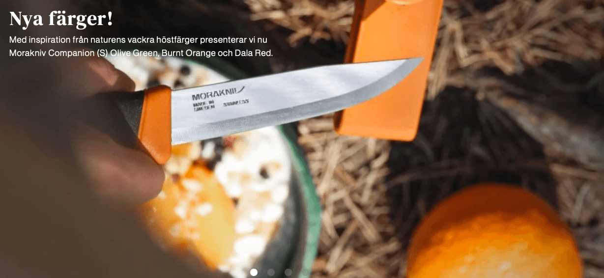 Nya Morakniv Companion inför hösten.