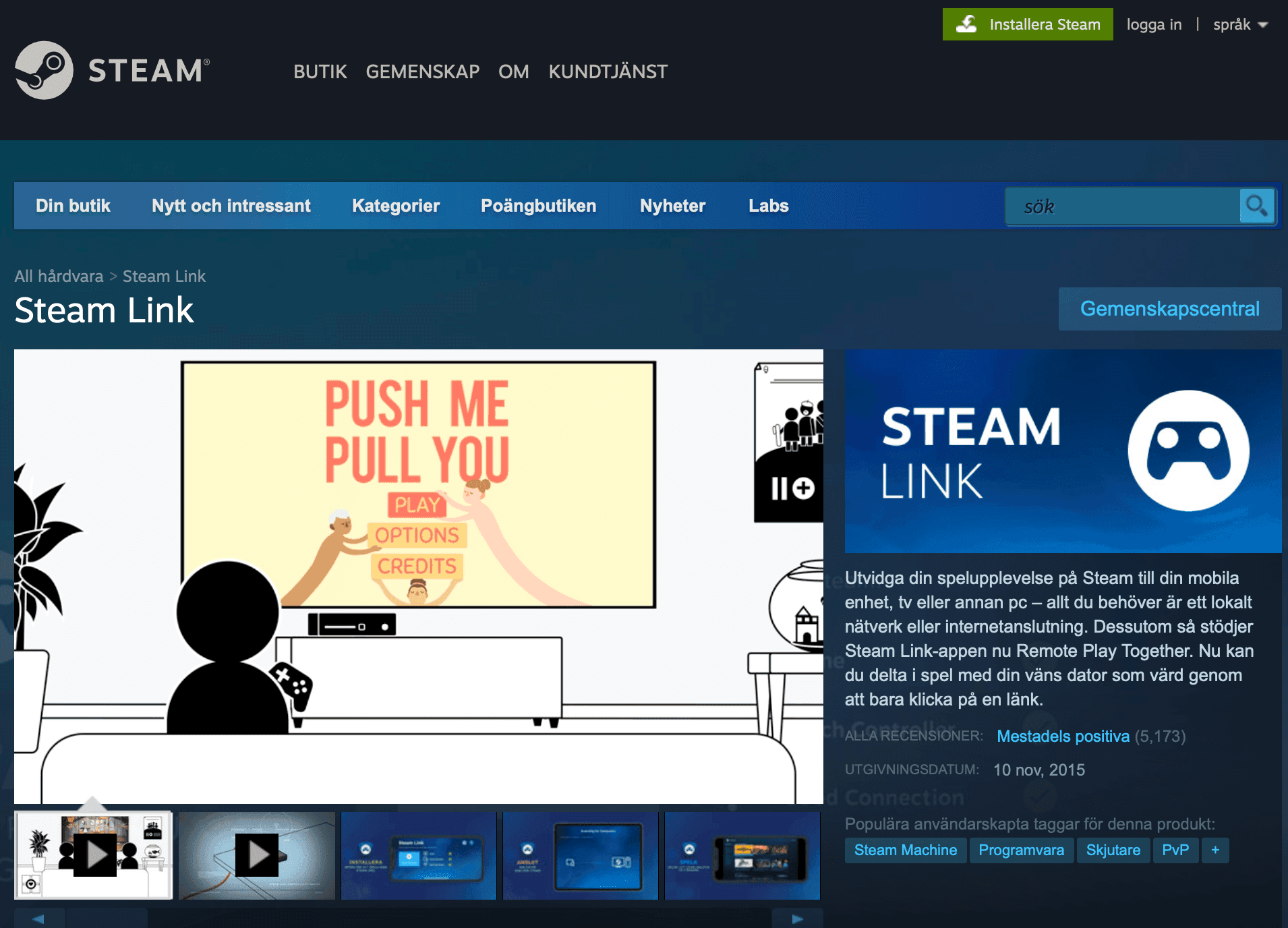 Steam Link mellan Mac och Windows?