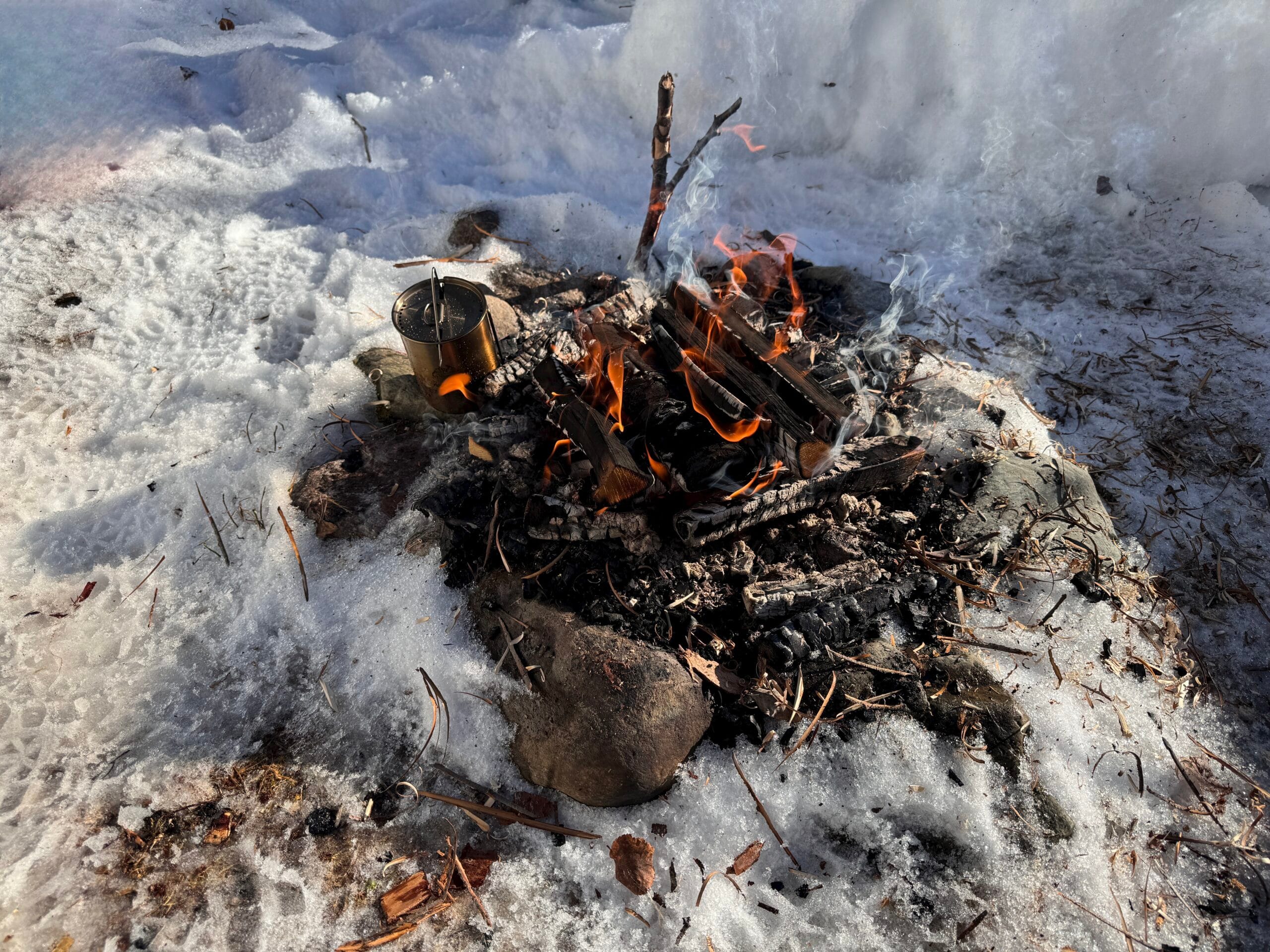 Bushcraft lägret uppskottat!