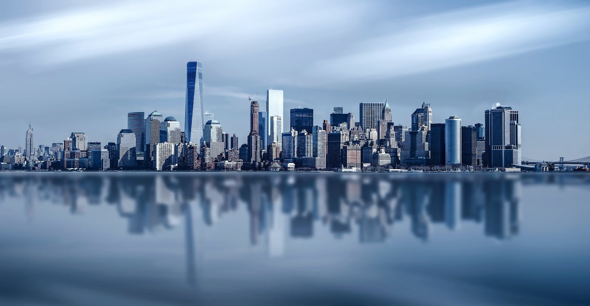 cityscape photography near water