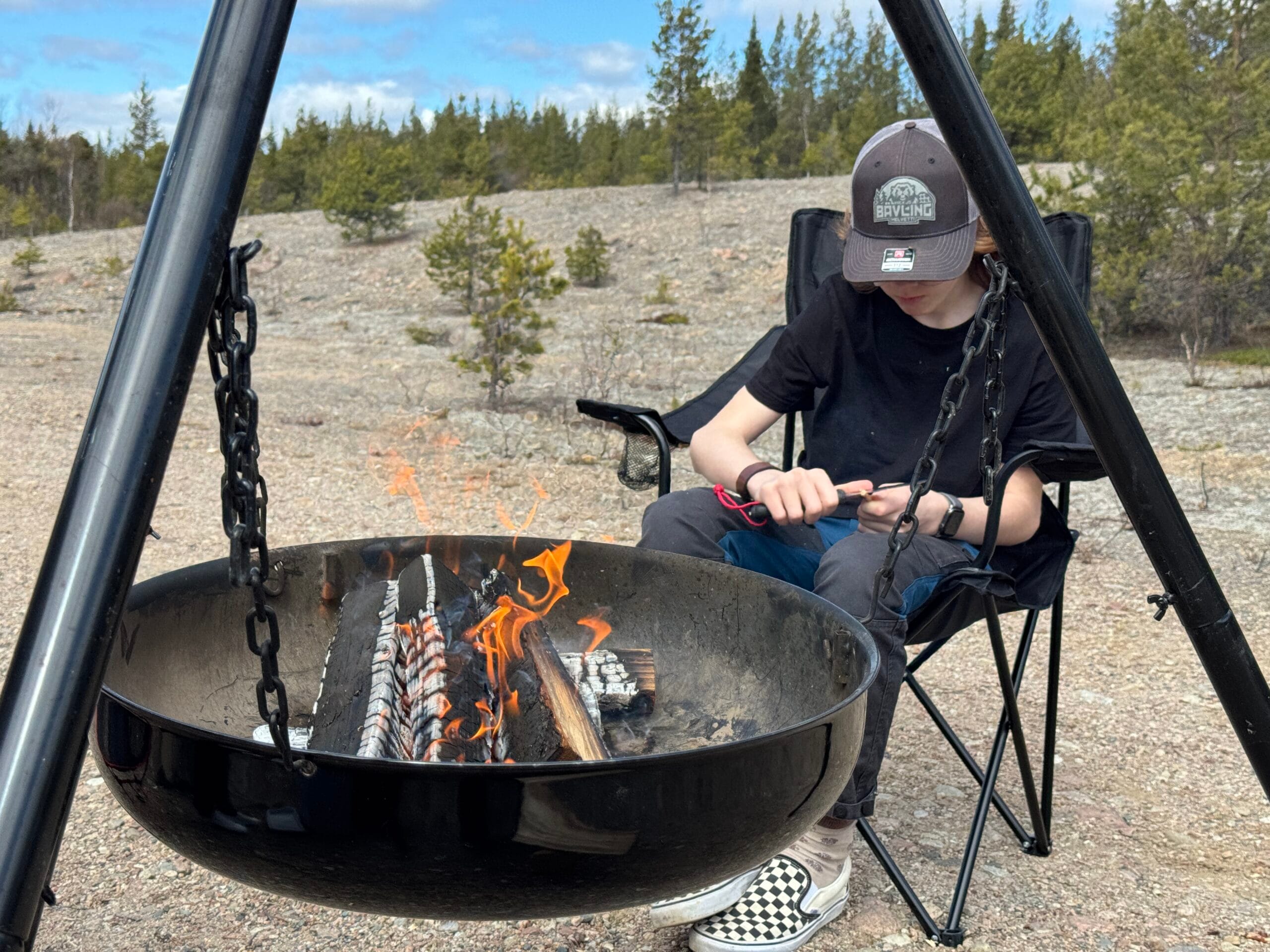 Vad använder barnen i skogen?
